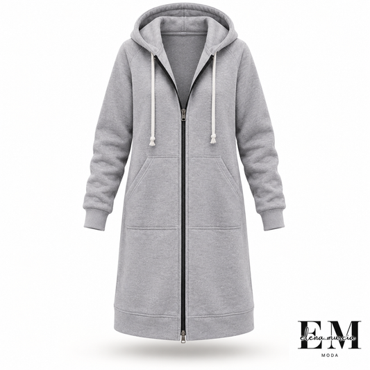 📢📢¡Precio especial de esta semana!!🔥✨ Sudadera con capucha y cremallera de forro polar para mujer