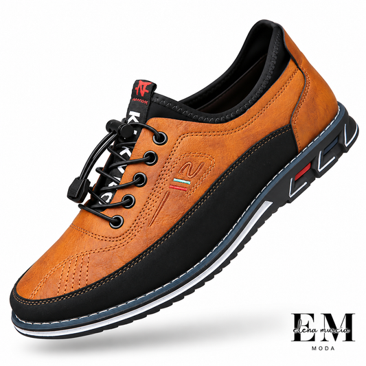 Van Elst Mode® | Cómodos zapatos de piel sin cordones