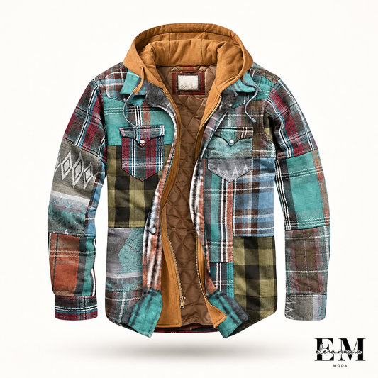 Varel | Chaqueta de patchwork a cuadros
