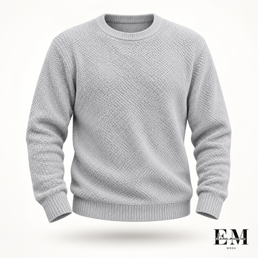 Jersey de cuello redondo y manga larga
