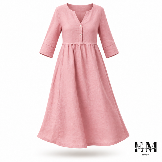 Vestido Rosé Linen™