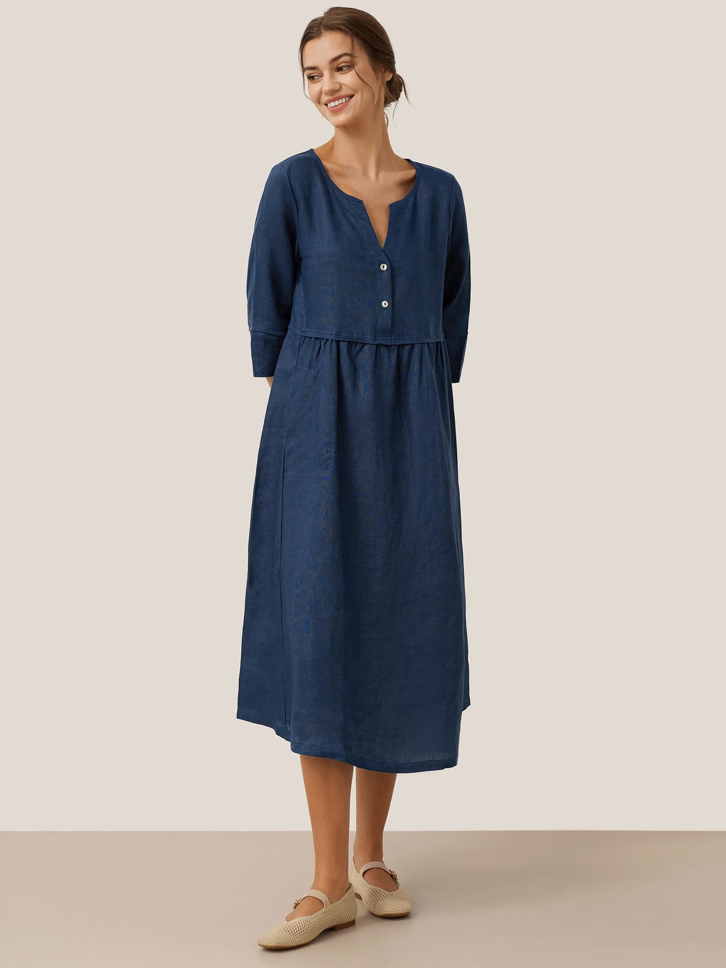 Vestido Rosé Linen™