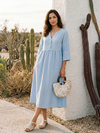 Vestido Rosé Linen™