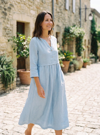 Vestido Rosé Linen™