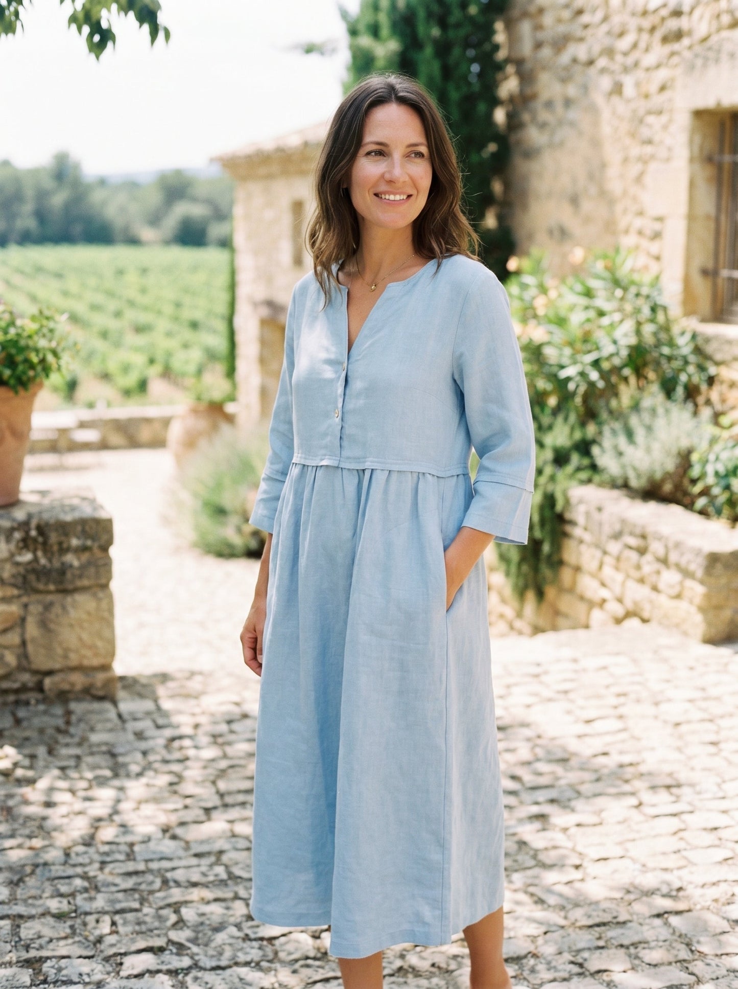 Vestido Rosé Linen™