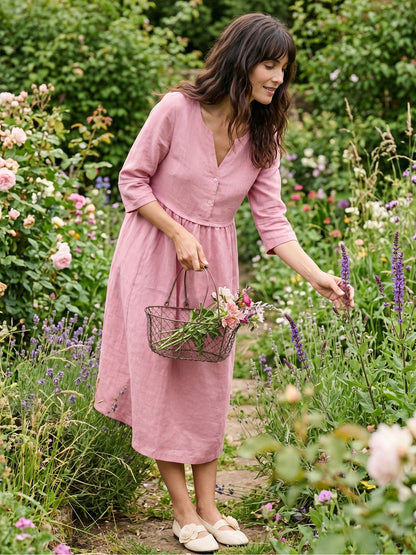 Vestido Rosé Linen™