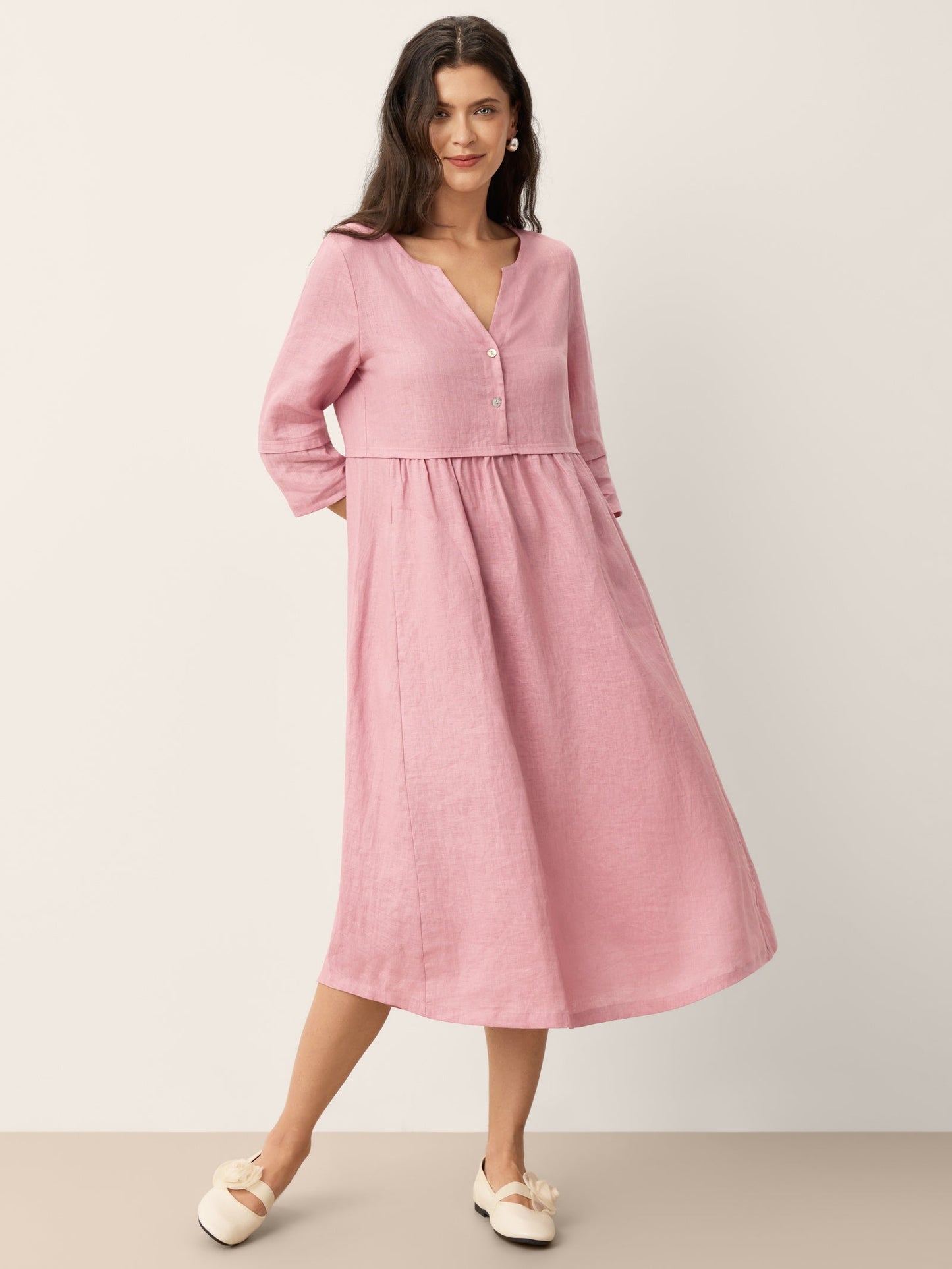 Vestido Rosé Linen™
