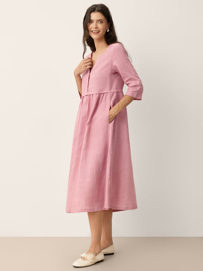 Vestido Rosé Linen™