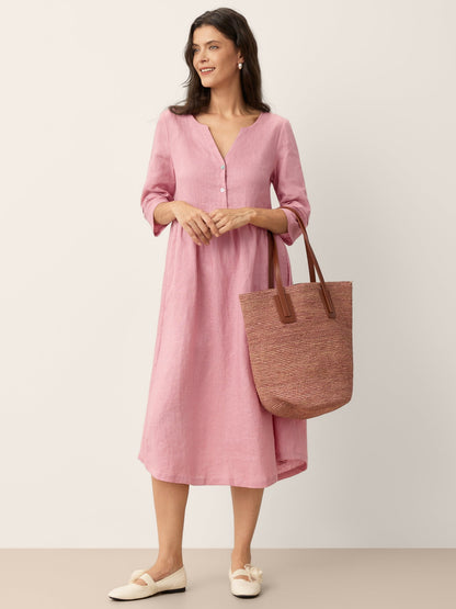 Vestido Rosé Linen™