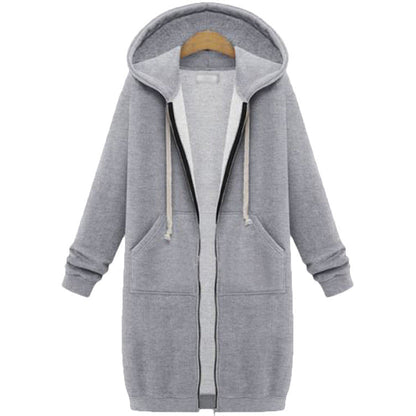 📢📢¡Precio especial de esta semana!!🔥✨ Sudadera con capucha y cremallera de forro polar para mujer
