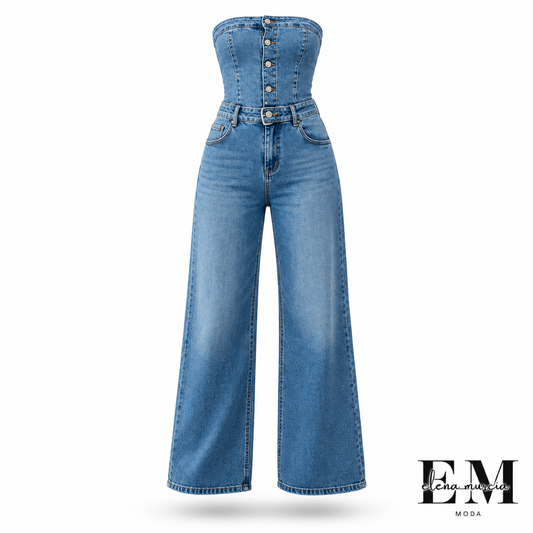 Mono Vaquero Elegante con Efecto Silueta