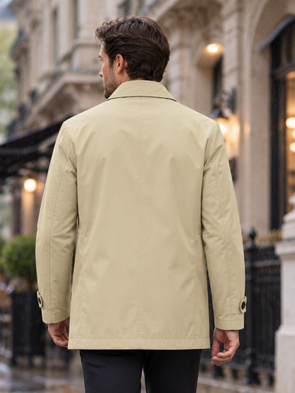 Trench Impermeable de Largo Medio para Hombre