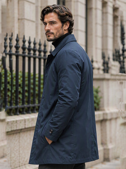 Trench Impermeable de Largo Medio para Hombre