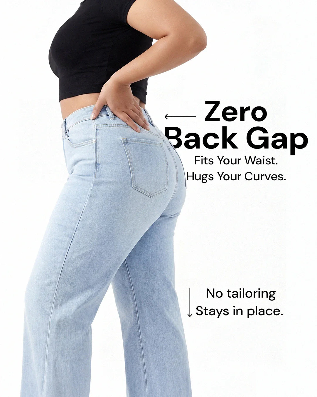 Vaqueros de Pierna Ancha con Efecto Moldeador