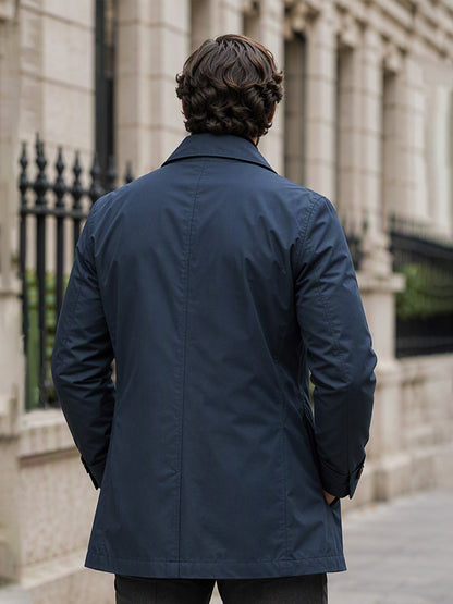 Trench Impermeable de Largo Medio para Hombre