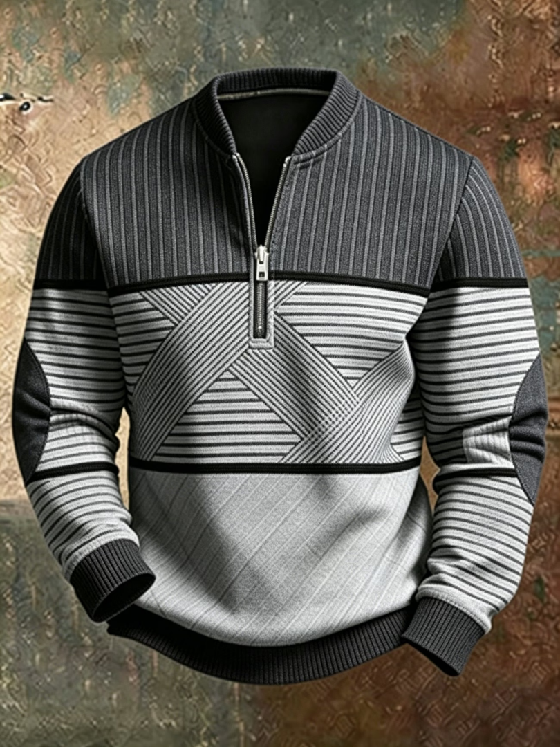 Viktor | Elegante jersey de hombre con media cremallera