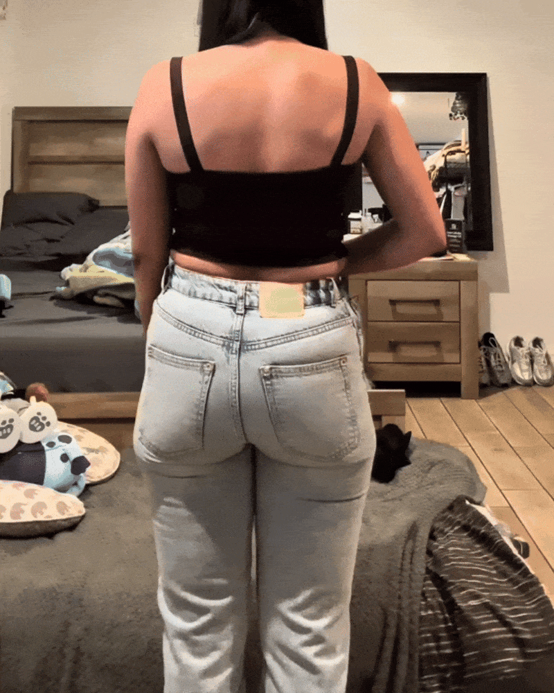 Vaqueros de Pierna Ancha con Efecto Moldeador