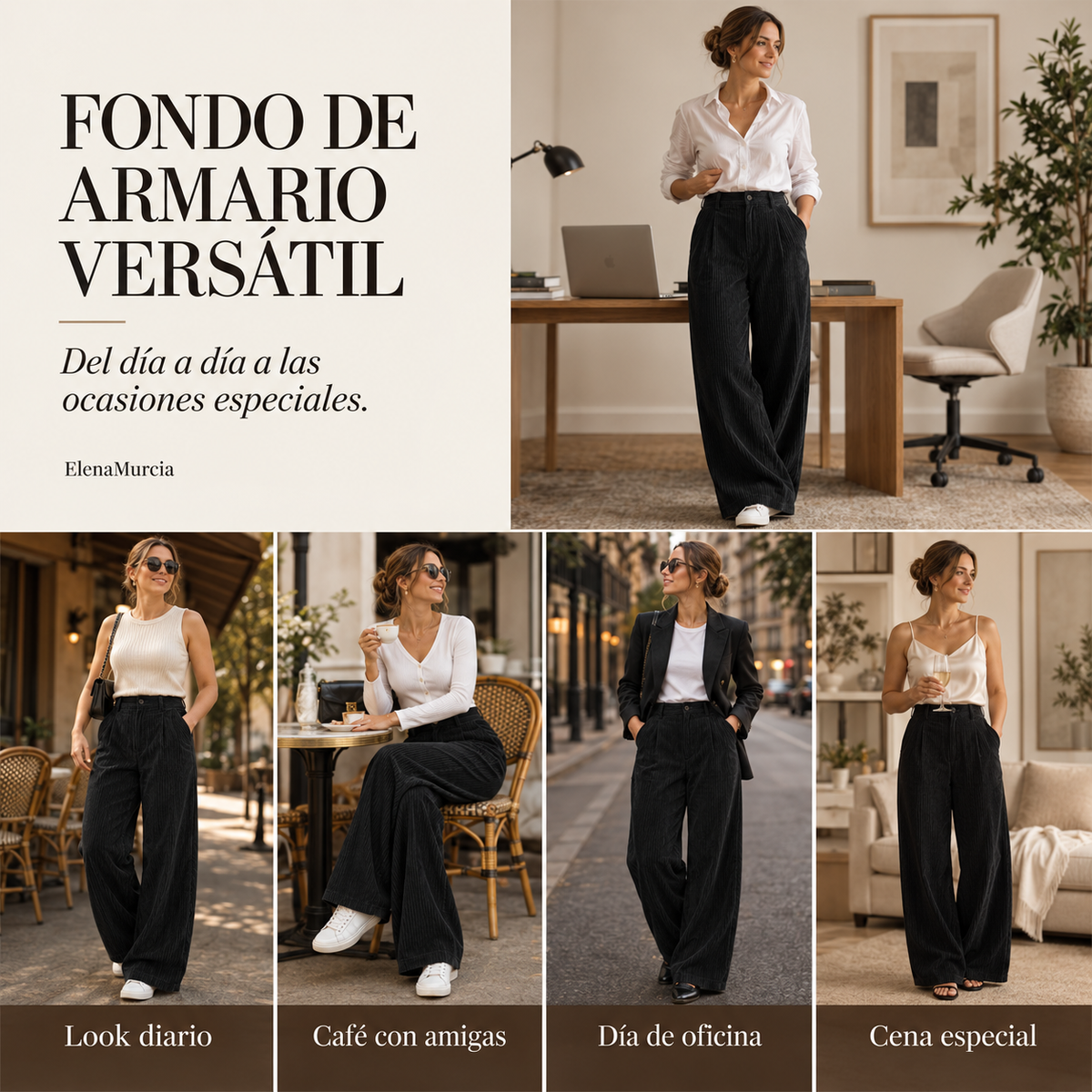 👖 Pantalones anchos y cómodos de corte holgado para mujer