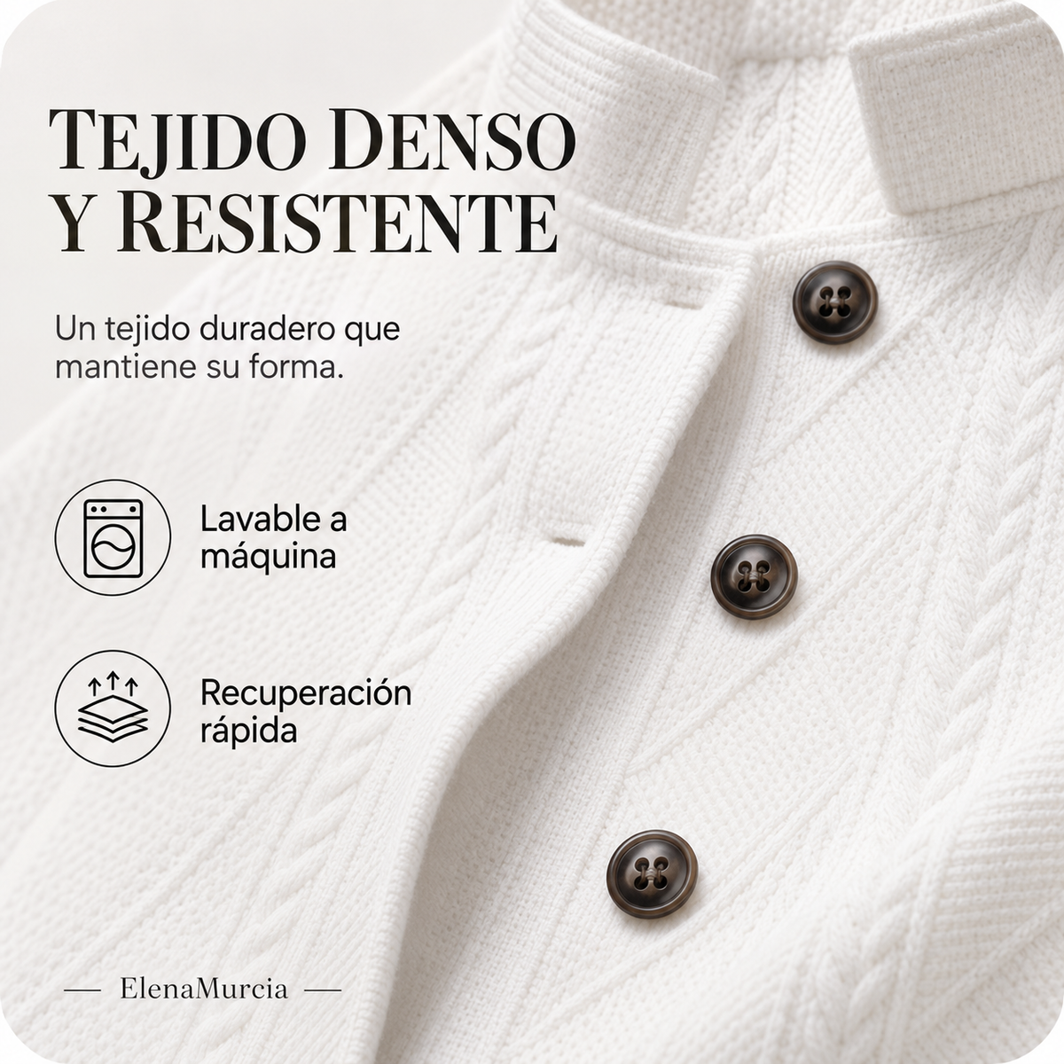 Blazer con botones y textura para mujer
