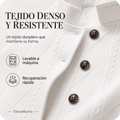 Blazer con botones y textura para mujer