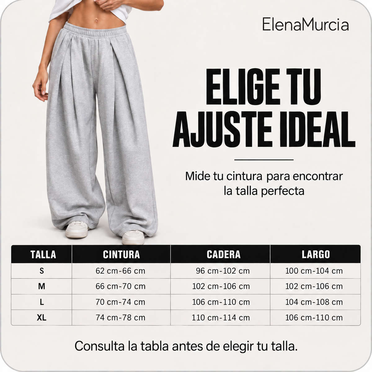 Pantalones de chándal informales de corte ancho y con pliegues para mujer