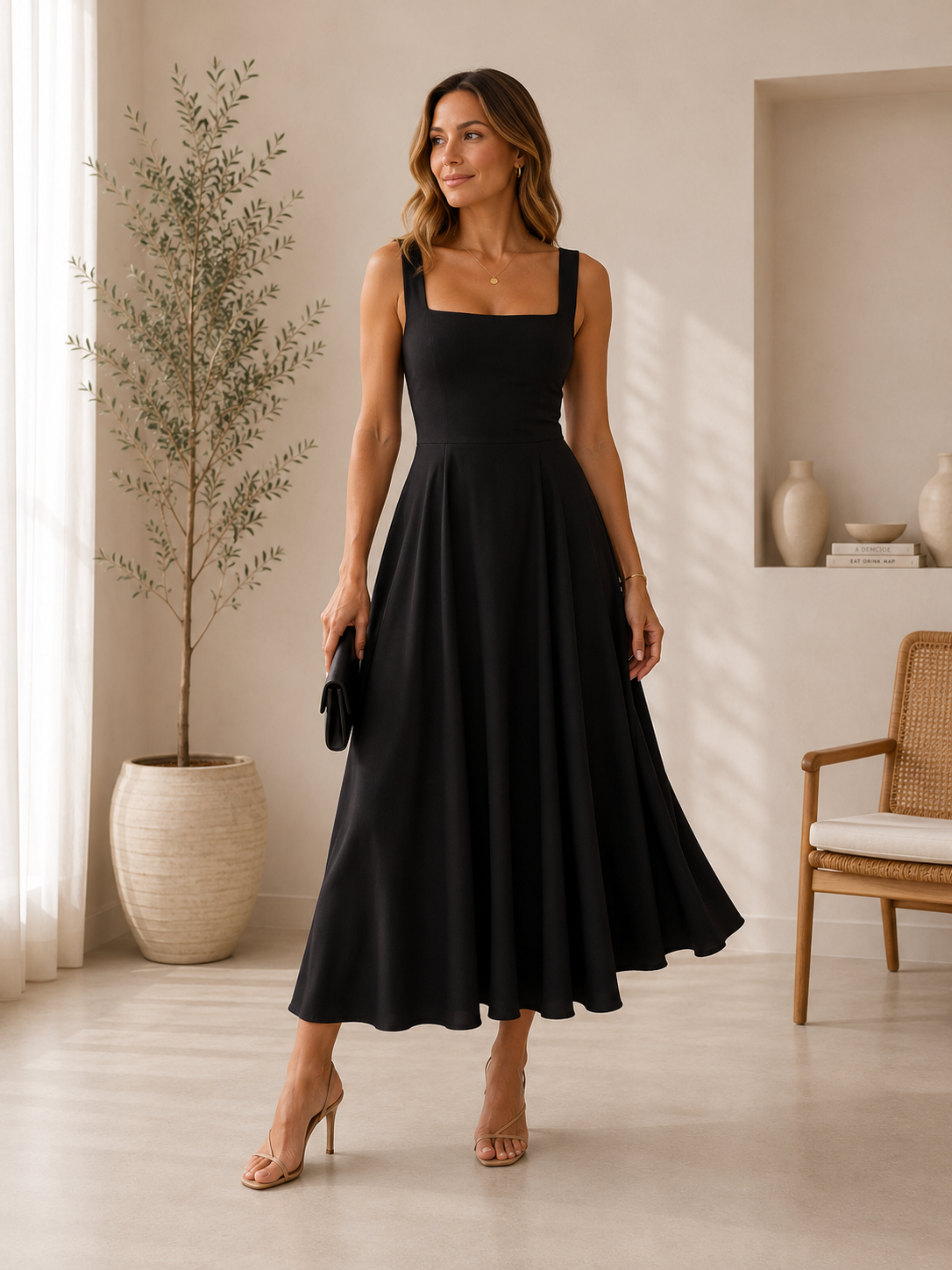 Vestido Grace Elegante de Silueta Fluida