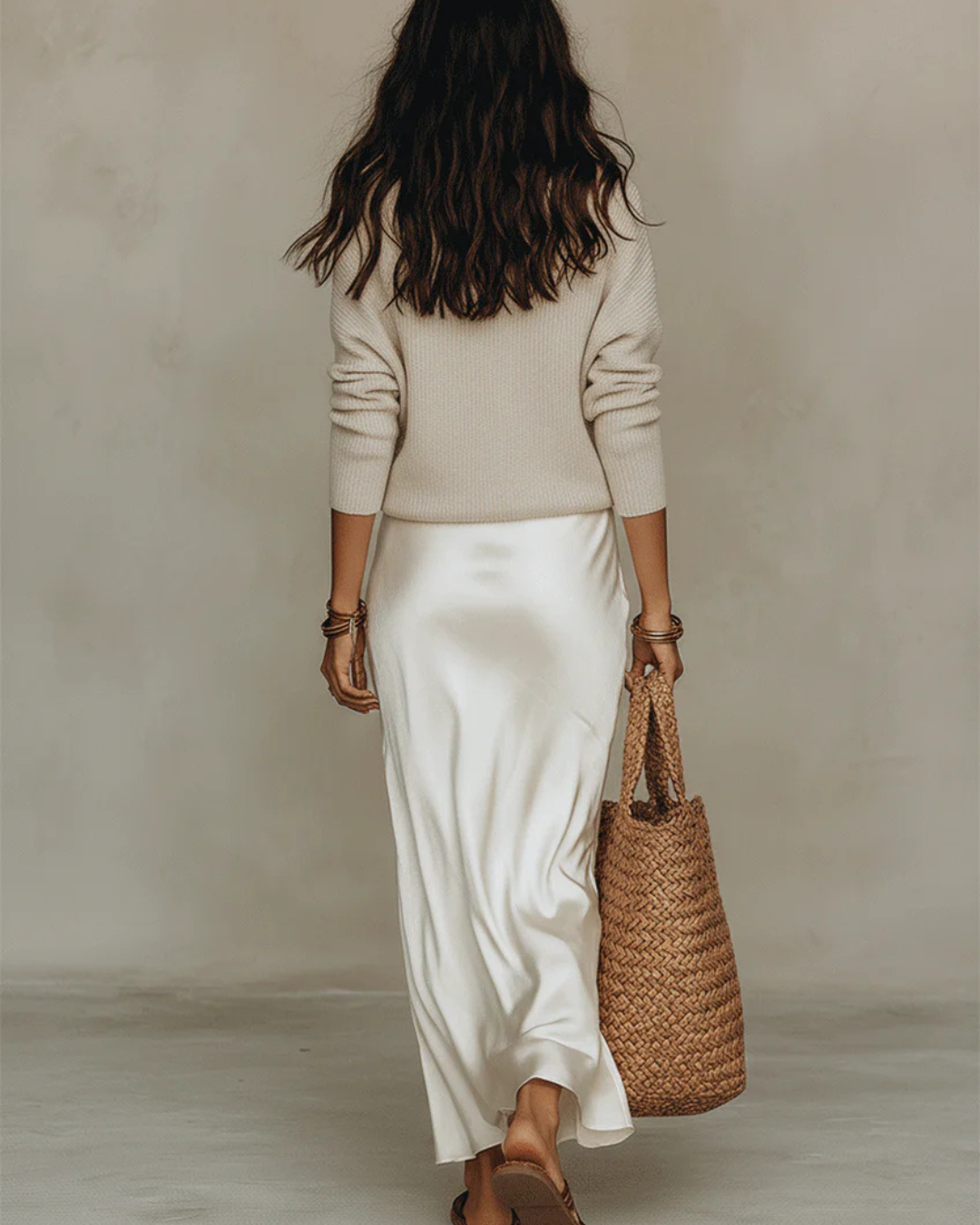 Vestido Midi Satinado Elegance™ con Jersey Incluido