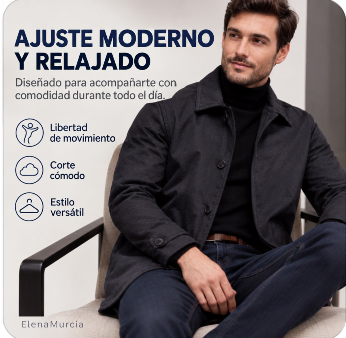 📢📢¡¡¡50 % de descuento!!!🎉✨Gabardina impermeable de largo medio para hombre