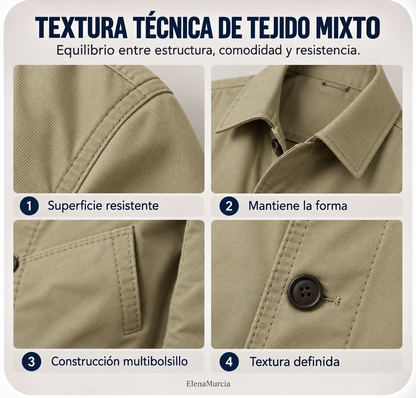 📢📢¡¡¡50 % de descuento!!!🎉✨Gabardina impermeable de largo medio para hombre