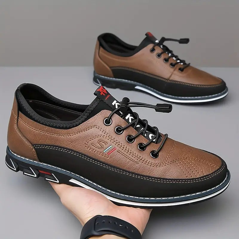 Van Elst Mode® | Cómodos zapatos de piel sin cordones