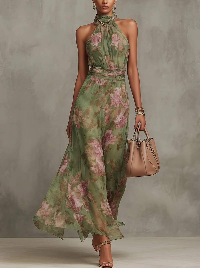 Vestido Largo Floral Serena™