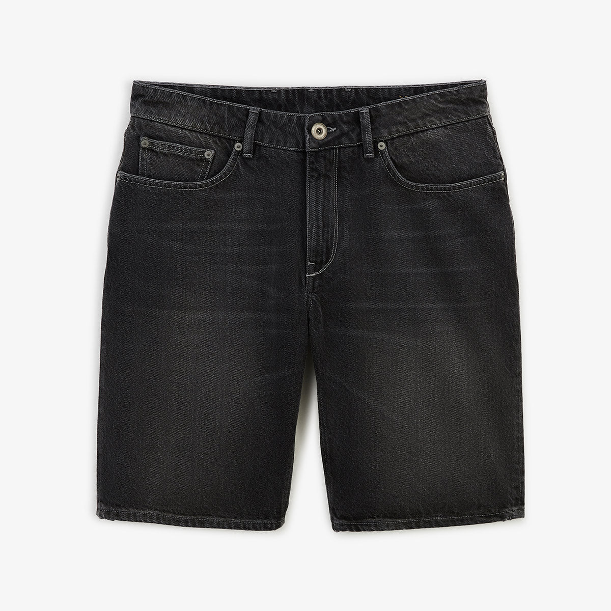 Bermudas de corte entallado gris oscuro