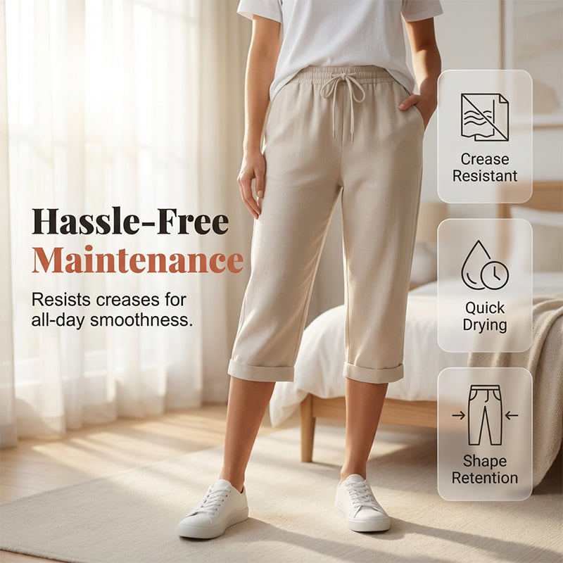 Pantalón Capri Lino Breeze™