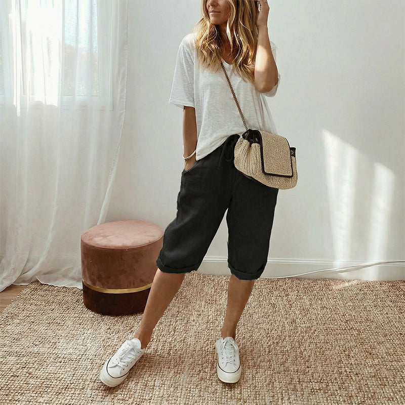 Pantalón Capri Lino Breeze™