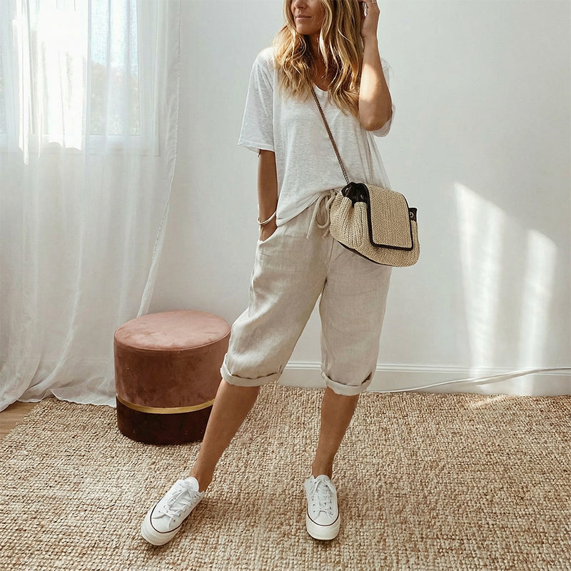 Pantalón Capri Lino Breeze™