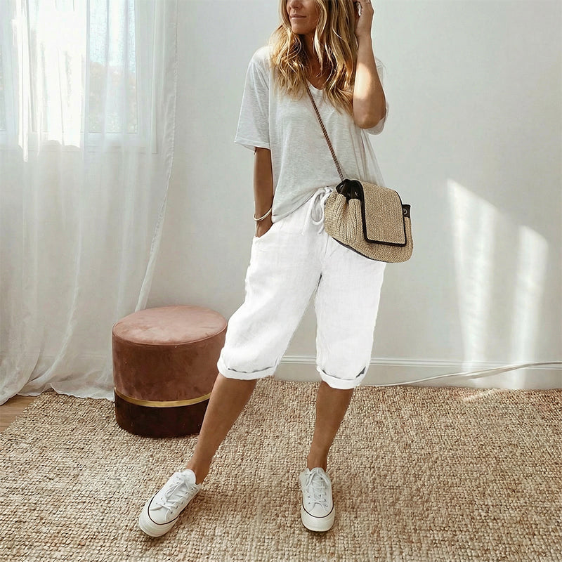 Pantalón Capri Lino Breeze™