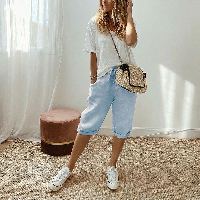 Pantalón Capri Lino Breeze™