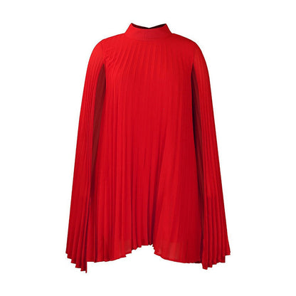 Tendencia del momento⭐💃 Elegante vestido plisado con silueta de capa