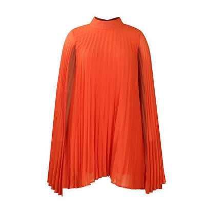 Tendencia del momento⭐💃 Elegante vestido plisado con silueta de capa