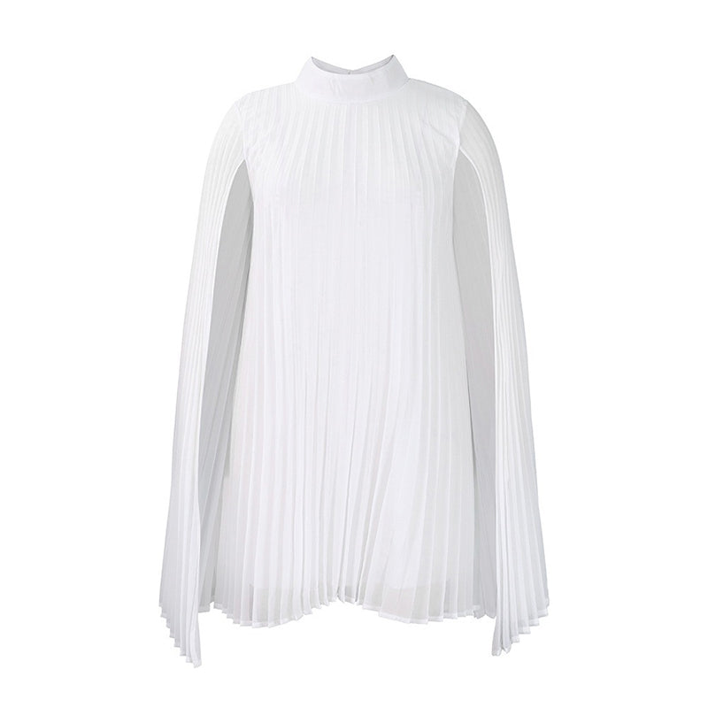 Tendencia del momento⭐💃 Elegante vestido plisado con silueta de capa