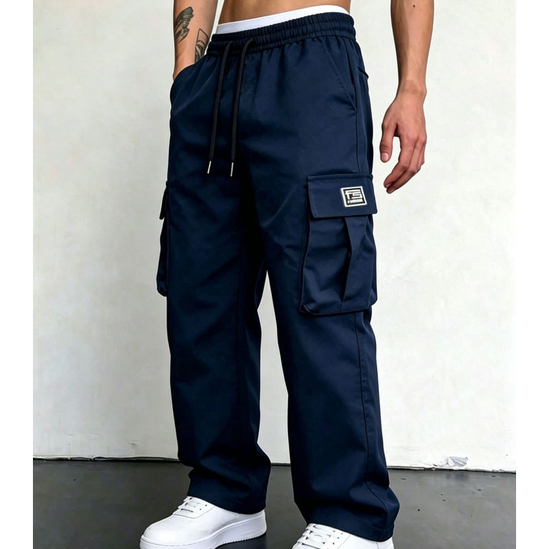 👖 ¡50 % de descuento! 🏕️Pantalones cargo de hombre de corte holgado: cómodos, versátiles y con múltiples bolsillos. Ideales para el día a día, actividades al aire libre y el tiempo libre ✨