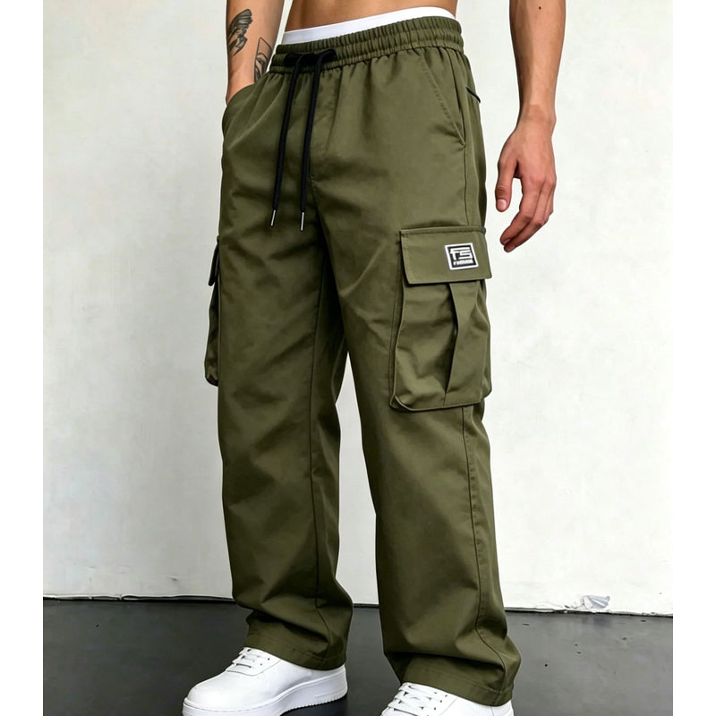 👖 ¡50 % de descuento! 🏕️Pantalones cargo de hombre de corte holgado: cómodos, versátiles y con múltiples bolsillos. Ideales para el día a día, actividades al aire libre y el tiempo libre ✨