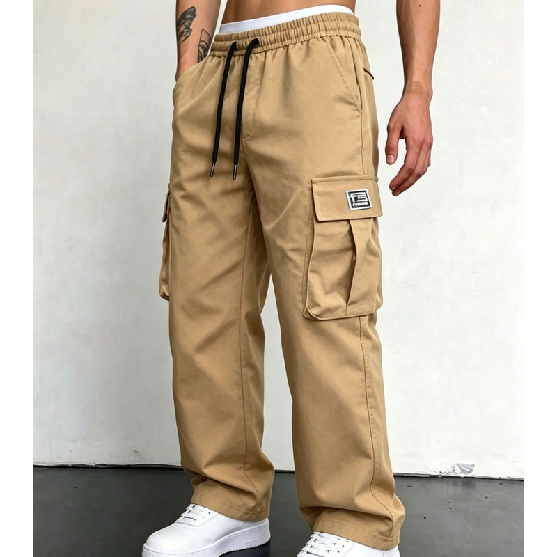 👖 ¡50 % de descuento! 🏕️Pantalones cargo de hombre de corte holgado: cómodos, versátiles y con múltiples bolsillos. Ideales para el día a día, actividades al aire libre y el tiempo libre ✨