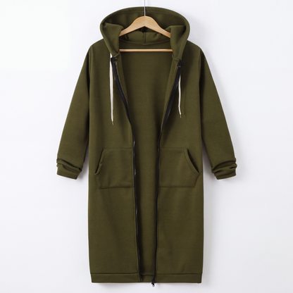📢📢¡Precio especial de esta semana!!🔥✨ Sudadera con capucha y cremallera de forro polar para mujer