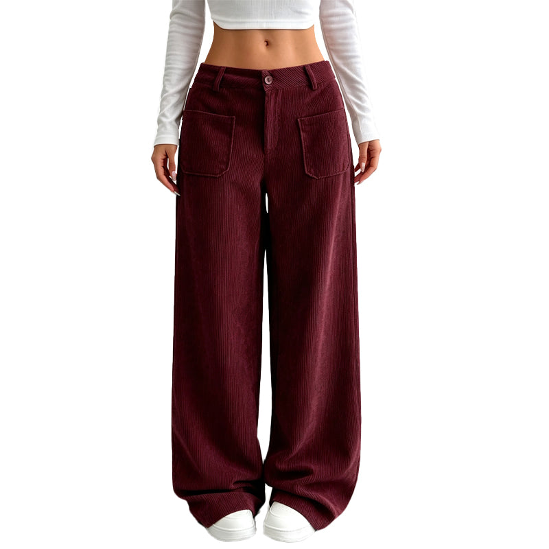 👖 Pantalones anchos y cómodos de corte holgado para mujer