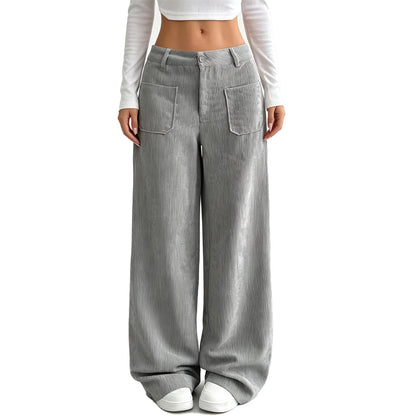 👖 Pantalones anchos y cómodos de corte holgado para mujer