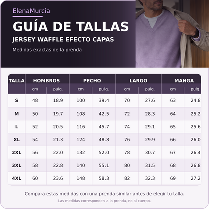 🔥Imprescindible🔥👕 Jersey de hombre con tejido de rombos en relieve