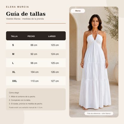 VESTIDO MAREA | MAXI HALTER FLUIDO